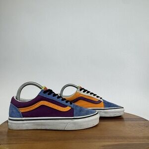 Womens Vans Old Skool Mix Match Purple Skate Casual‎ Sneakers Shoes Size 6.5 M
